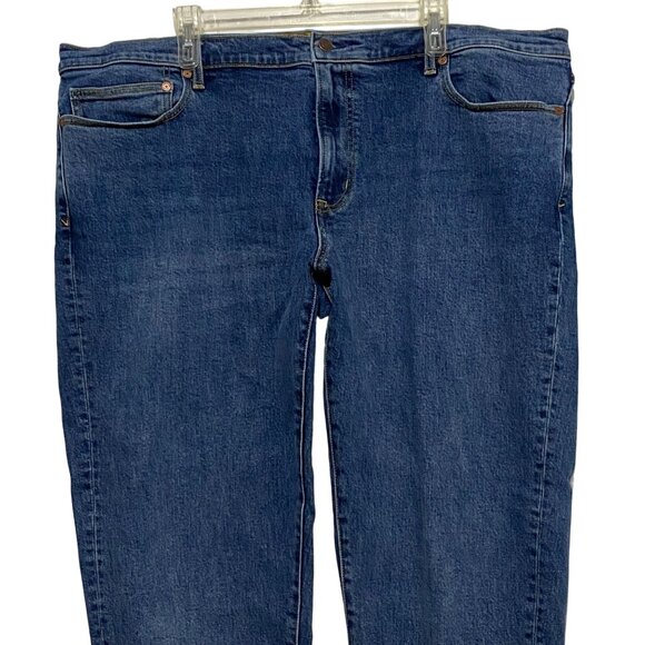 Lands End Square Rigger Straight Fit Mens Jeans Size 44 Classic Preppy Coastal - Picture 2 of 9